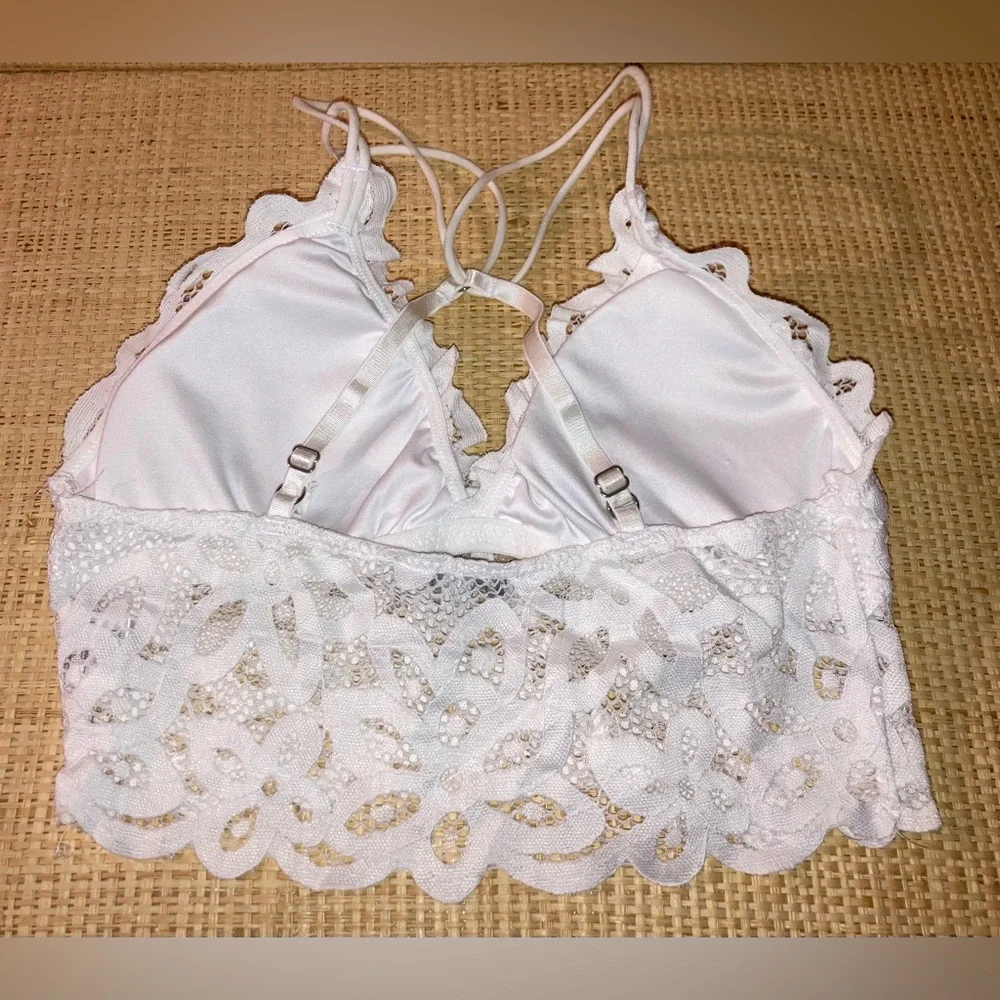 Love Tree White Lace Bralette